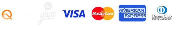 Culqi, Yape, Visa, Mastercard, American Express, Diners Club